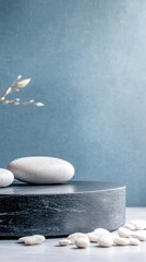 Minimalist Stone Product Display Podium