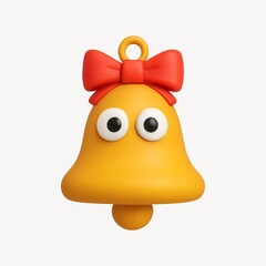 Cute bell with googly eyes.