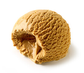caramel flavor ice cream scoop
