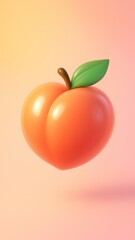 Vibrant peach with gradient mobile wallpaper