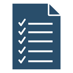 Simple checklist icon symbol representing tasks completed and to-do lists vector