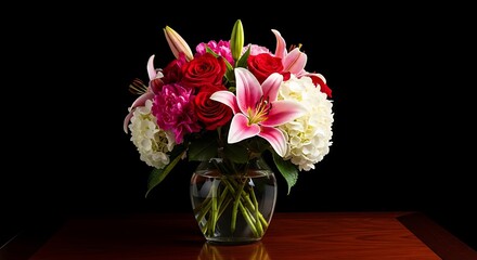 Beautiful Floral Arrangement in Vase.