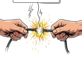 Electricity Shock Hazard Image.