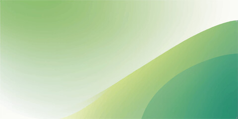 Abstract green wave vector design with light lines and texture pattern for a bright eco-friendly wallpaper background