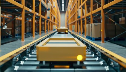 Optimizing Efficiency with Automation and Robotics Integration in the Transportation Logistics Industry. - Powered by Adobe