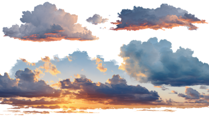  4 vector sky clouds sunset cloud, transparent background png file.png 