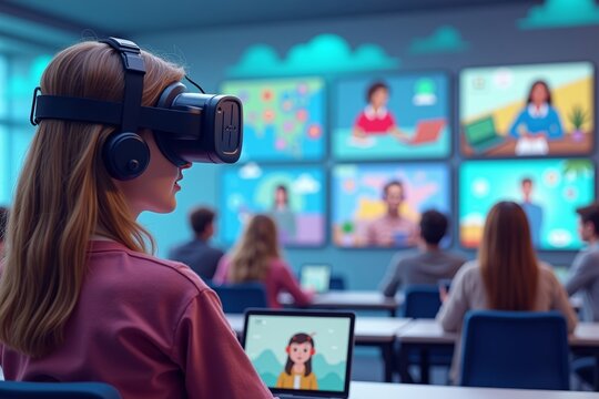 Global Students Attend Remote Lecture in Virtual Reality Classroom