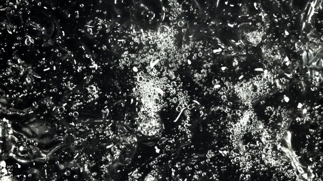 Splashes of water. Filmed on a high-speed camera at 1000 fps. High quality FullHD footage