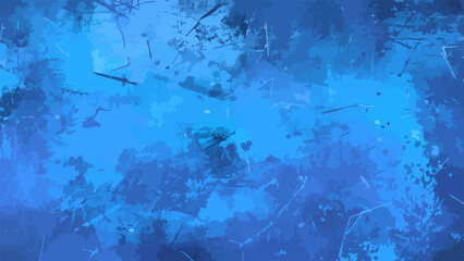 Abstract Blue and Black grunge texture with heavy layer of distressed, scratched and splattered paint. Modern aesthetic; perfect for Halloween, punk, or urban themed design
