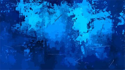 Abstract Blue and Black grunge texture with heavy layer of distressed, scratched and splattered paint. Modern aesthetic; perfect for Halloween, punk, or urban themed design