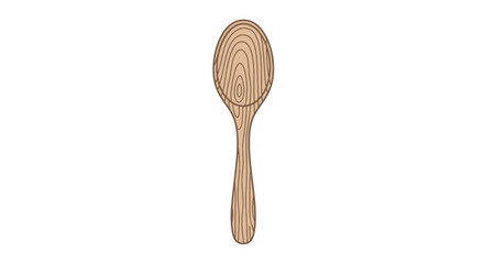Hand-carved light brown wooden spoon with natural wood grain texture.