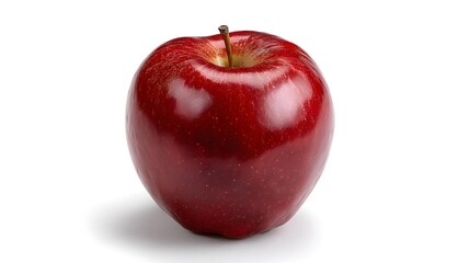 Fresh Red Apple Isolated on White Background for Healthy Eating