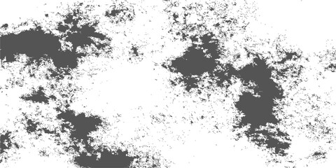 Abstract grunge black ink splat pattern with a dirty vintage border frame and texture