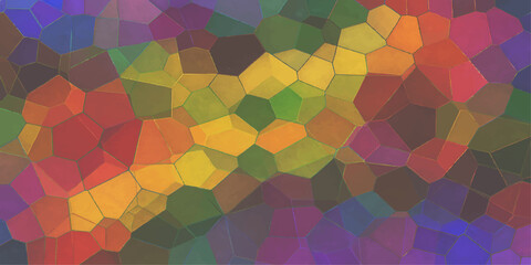 Obraz premium Colorful seamless geometric mosaic pattern for abstract background vector art design
