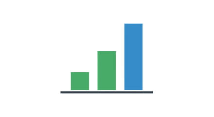 Colorful Bar Graph Showing Increasing Data Trends.