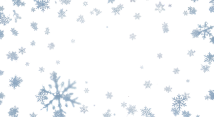 Winter Snowflakes Background Illustration A Gentle Cascade of Blue Snow