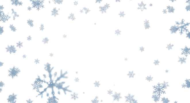 Winter Snowflakes Background Illustration A Gentle Cascade of Blue Snow