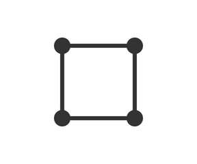 Selected area icon. Vector illustration design.