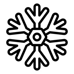 snowflake icon vector