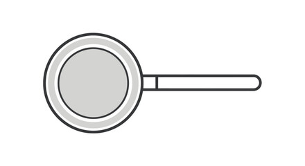 Simple Vector Illustration of a Round Frying Pan.