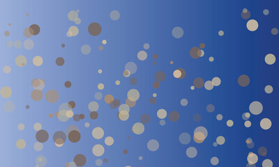 Blue gradient background with scattered translucent circles