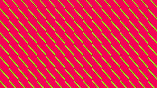 Dynamic metric brutalism pattern with repeating chevron element, optical illusion background with diagonal lines, transitional geometric ornament, colorful abstract modern vector illustration
