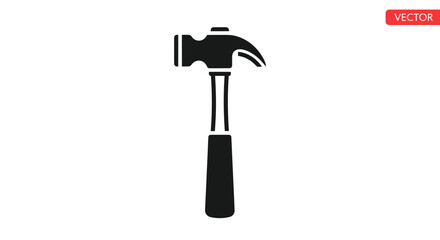 Silhouette of a Claw Hammer Tool.