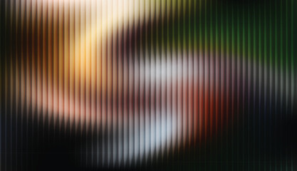 A dynamic abstract texture with a vertical striped overlay set against a soft, bright light gradient.