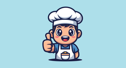 Chef cartoon giving thumbs up