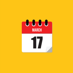 March 17 Calendar Icon