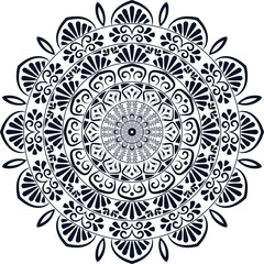 Decorative Mandala Graphic Pattern Art | Intricate Geometric Mandala Design | Abstract Floral Vector | Ornamental Boho Symmetry | Creative Calligraphic Shape Mandala Art