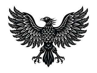 eagle with wings full vector file