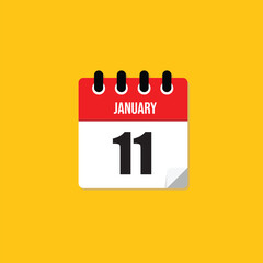 January 11 Calendar Icon