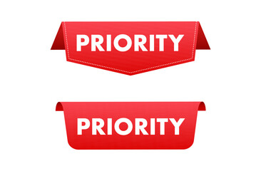 Red priority banner or label tagging important message