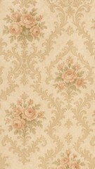 Fototapeta premium Vintage floral elegance mobile wallpaper