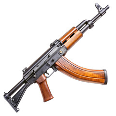 assault rifle isolated on white