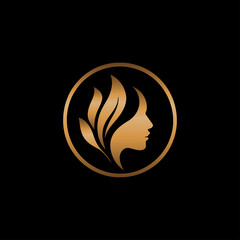 silhouette of a woman for health logo design