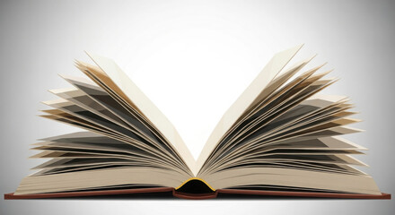 Fototapeta premium An Open Book Revealing Knowledge and Wisdom Inside