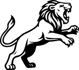 Roaring Lion svg, Standing Lion svg
