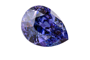 Fototapeta premium A blue diamond with a pointed top