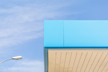 Mockup of a canopy marquee at a service station and refuelling station, perfect for graphic design mock-ups.