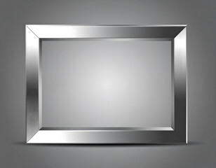 Fototapeta premium A Modern Brushed Metal Frame