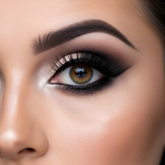 Fototapeta premium close up of an eye - halloween make up 