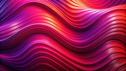 Obraz premium Abstract colorful rippled background with flowing wavy lines and gradient texture.