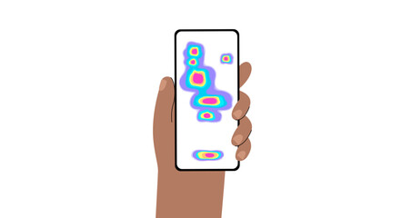 Mobile app heatmap