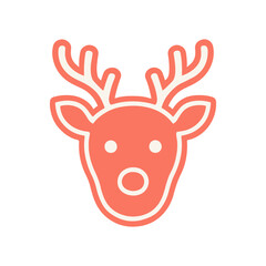 deer color icon vector on a white background
Vector icon on a white background
