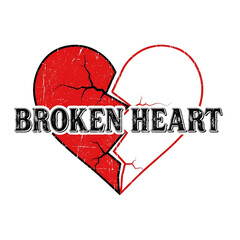 Hard Brocken Logo Cracked Red