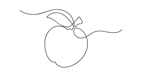 Line art apple
