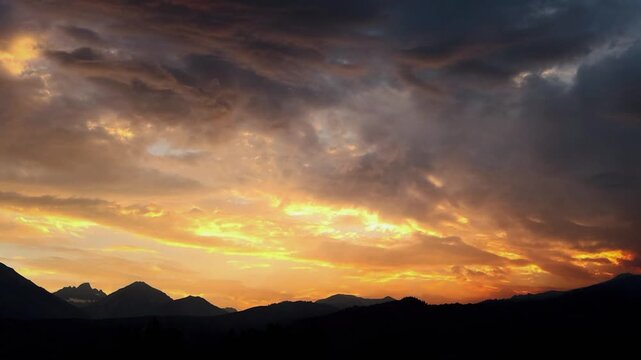 sierra nevada mountain sunset in the Owens Valley