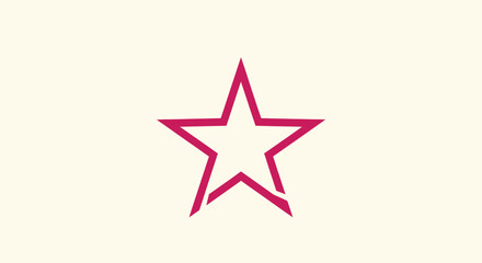 Line drawing of a star